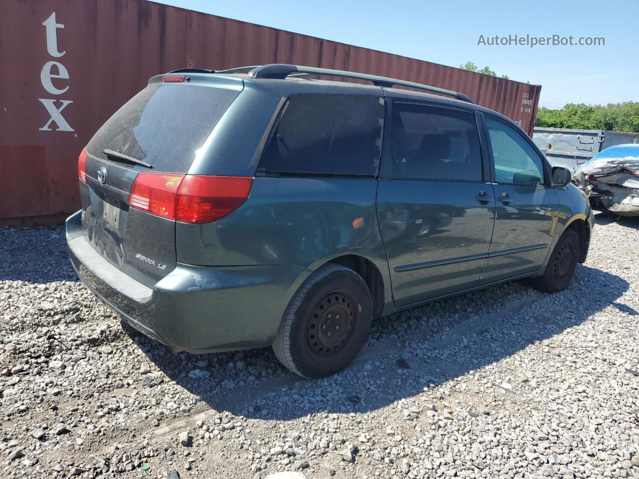 2004 Toyota Sienna Ce Green vin: 5TDZA23C44S077379