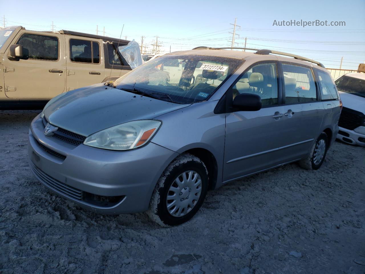 2004 Toyota Sienna Ce Silver vin: 5TDZA23C44S080072