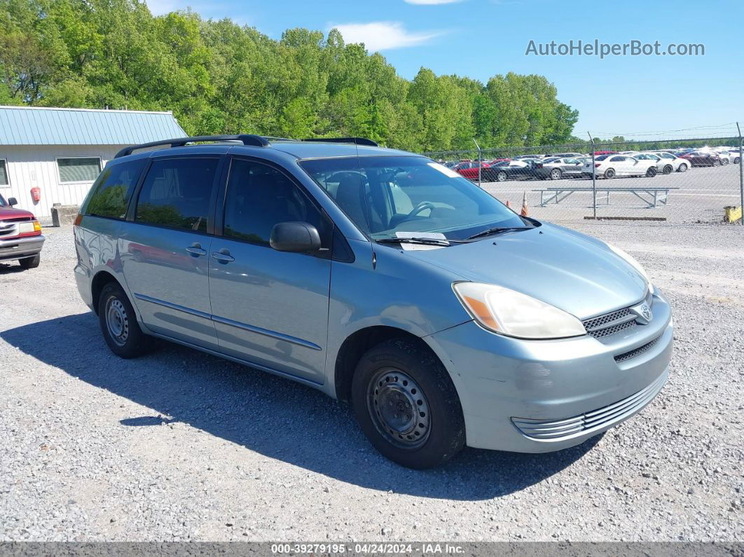 2004 Toyota Sienna Le Light Blue vin: 5TDZA23C44S168894