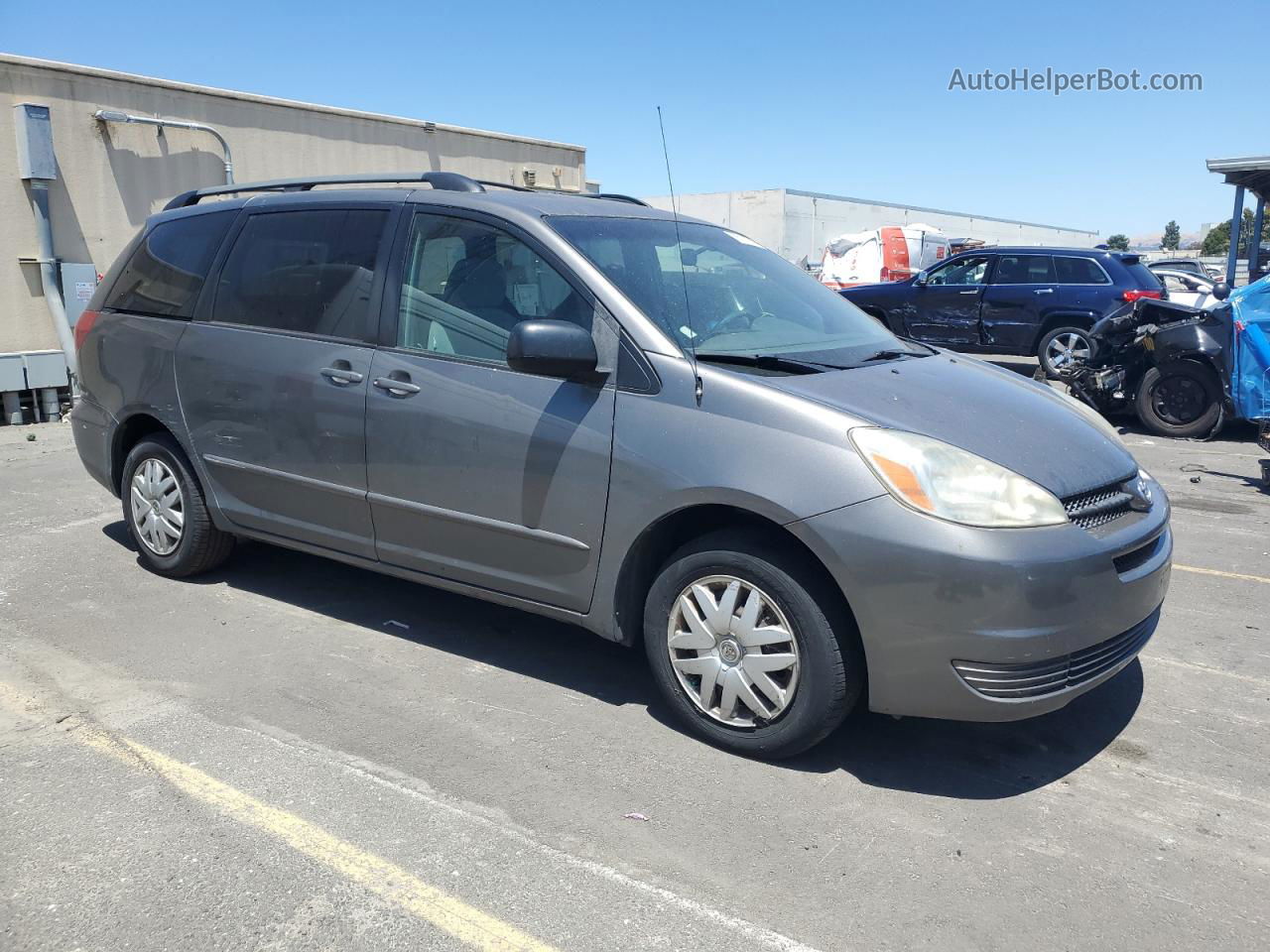 2005 Toyota Sienna Ce Gray vin: 5TDZA23C45S267412