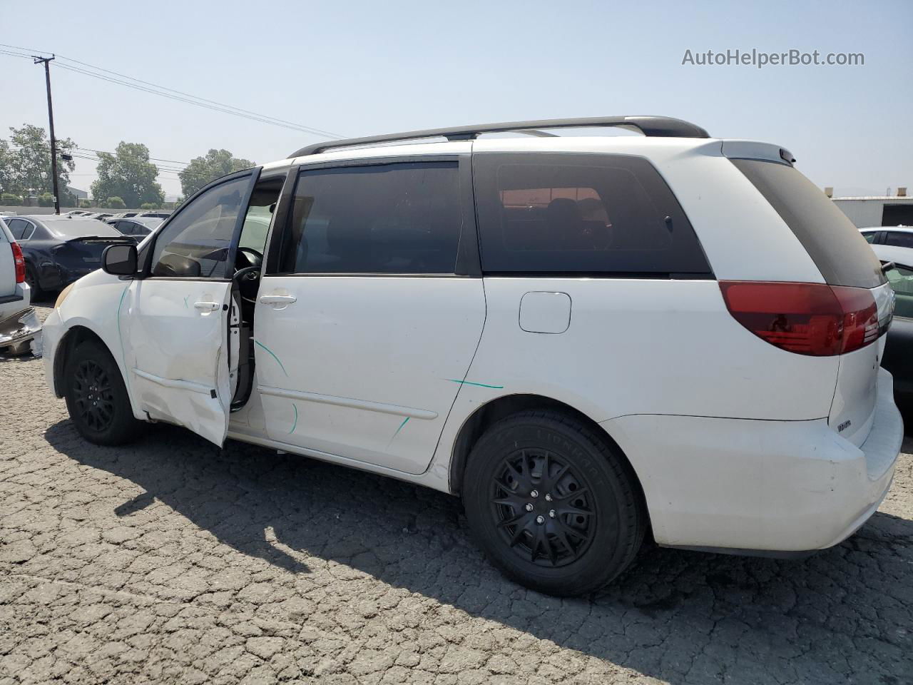 2005 Toyota Sienna Ce White vin: 5TDZA23C45S278975