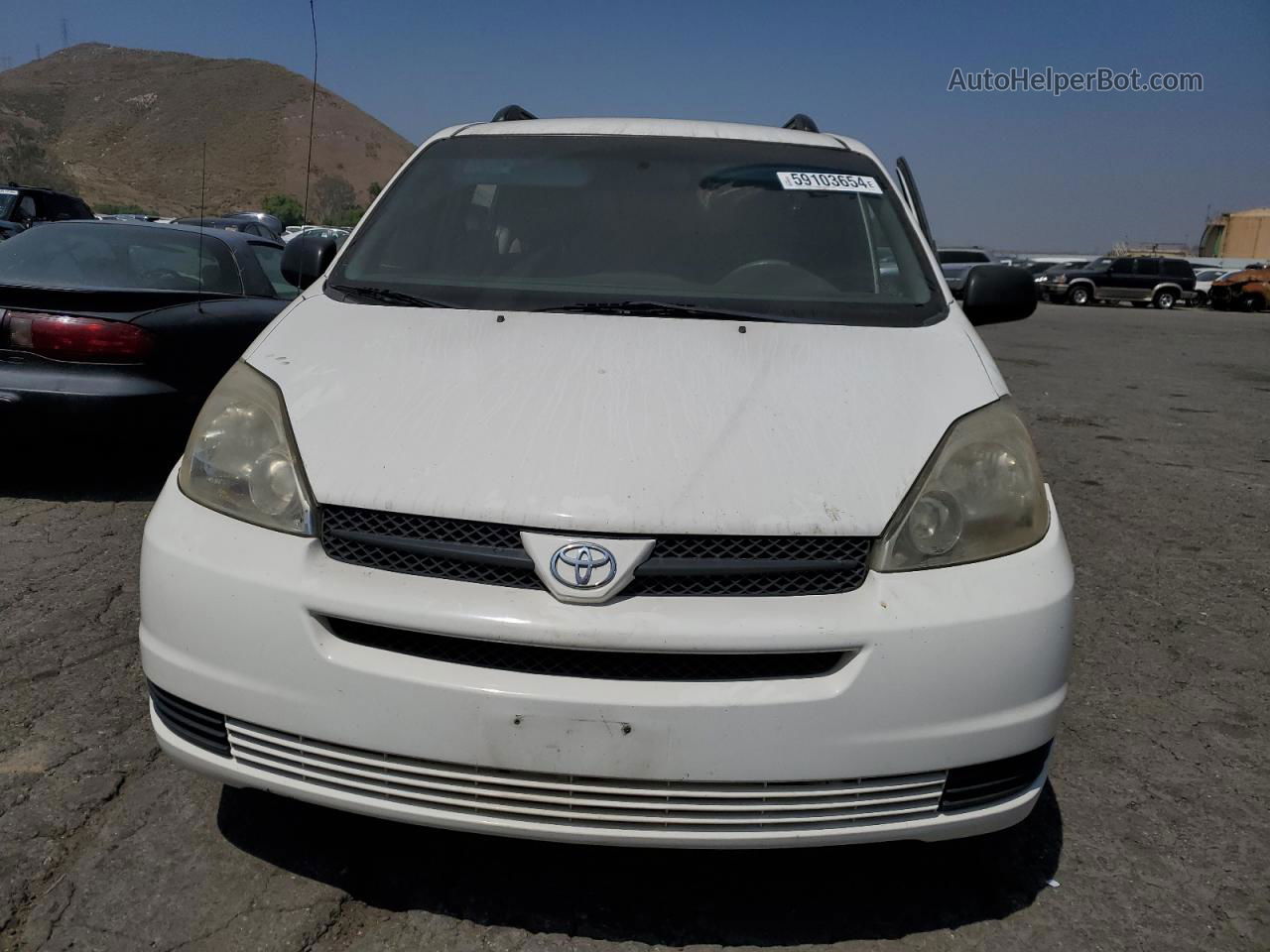 2005 Toyota Sienna Ce White vin: 5TDZA23C45S278975