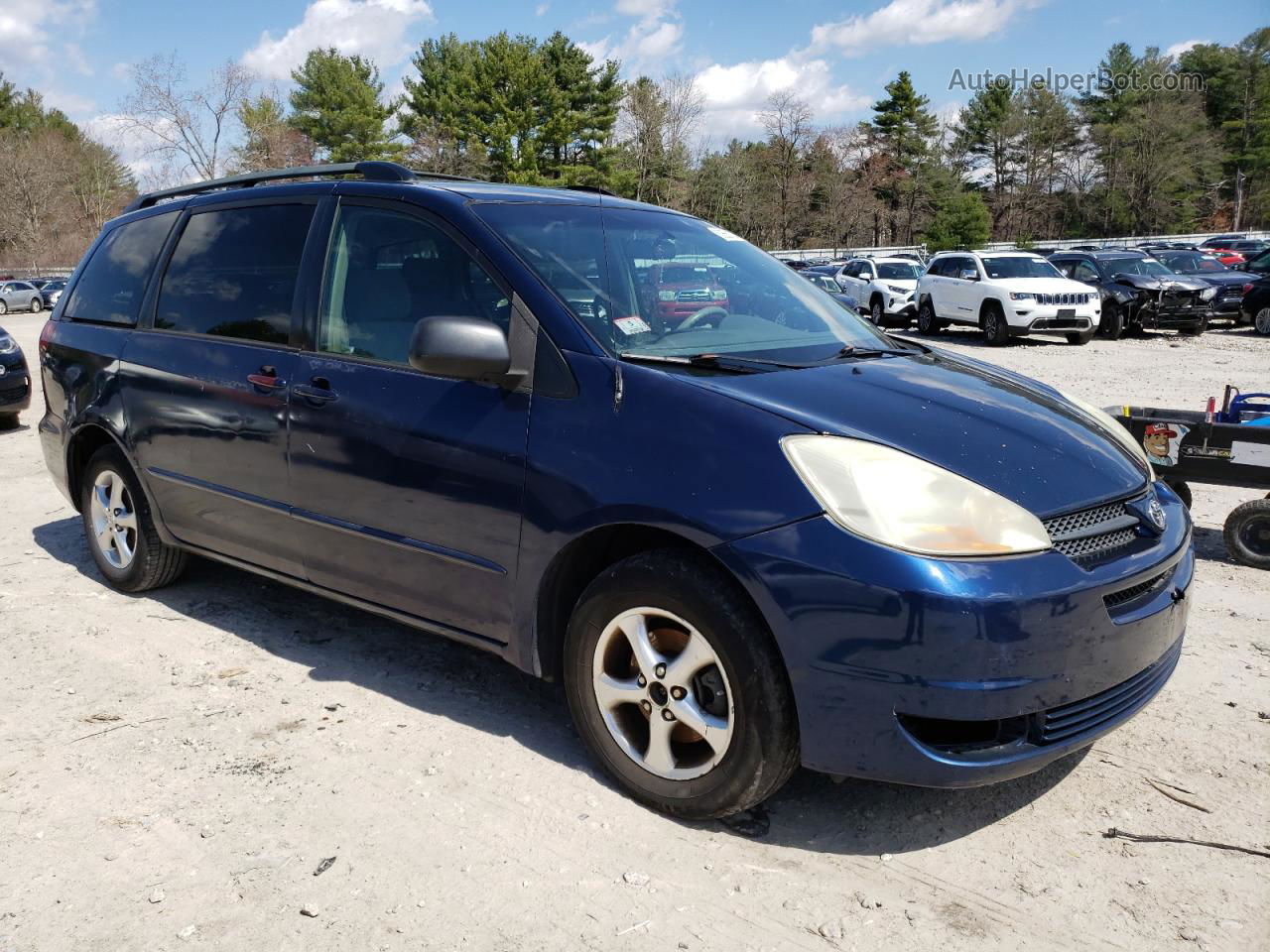 2005 Toyota Sienna Ce Blue vin: 5TDZA23C45S313594