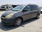 2004 Toyota Sienna Ce Gray vin: 5TDZA23C54S115962