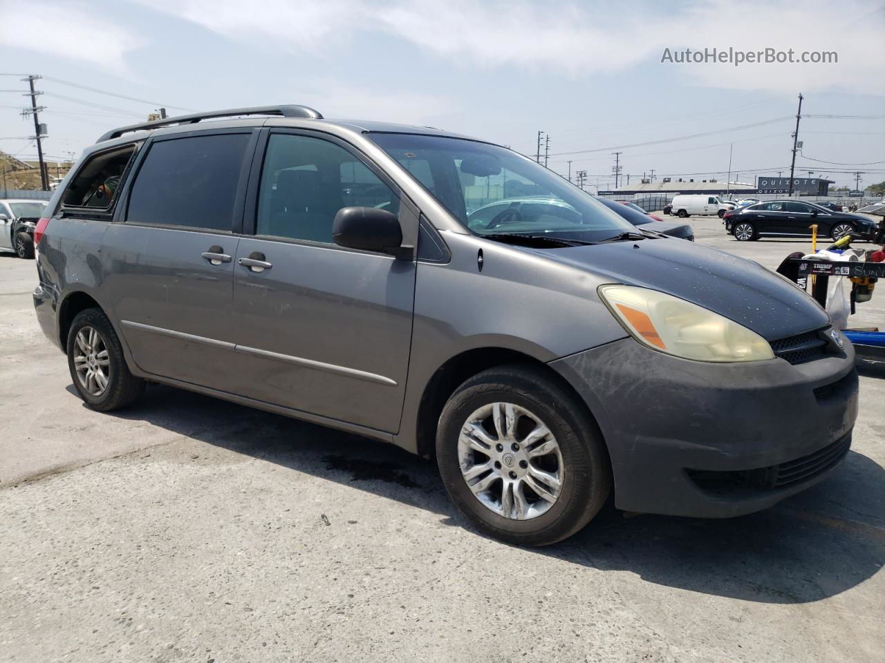 2004 Toyota Sienna Ce Gray vin: 5TDZA23C54S115962