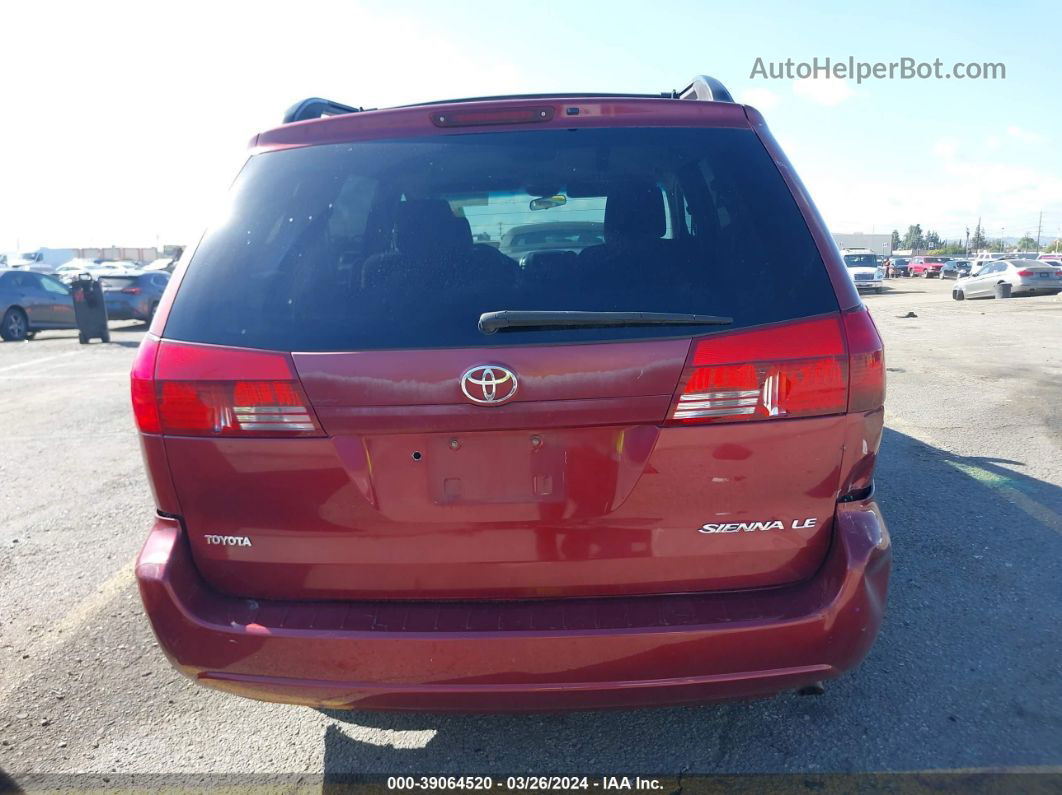 2004 Toyota Sienna Le Red vin: 5TDZA23C54S140344