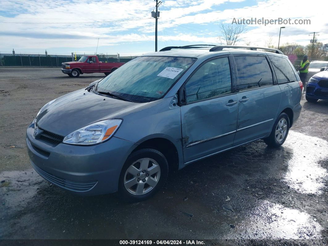 2004 Toyota Sienna Le Light Blue vin: 5TDZA23C54S172002