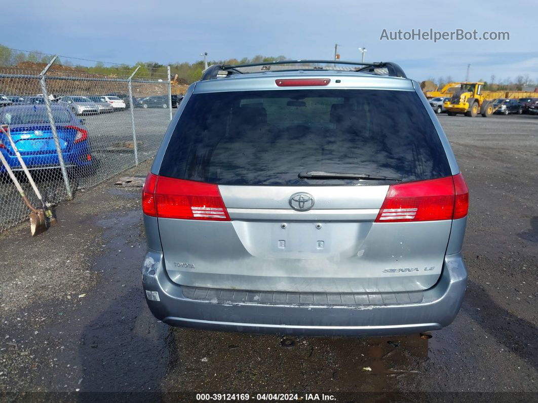 2004 Toyota Sienna Le Light Blue vin: 5TDZA23C54S172002