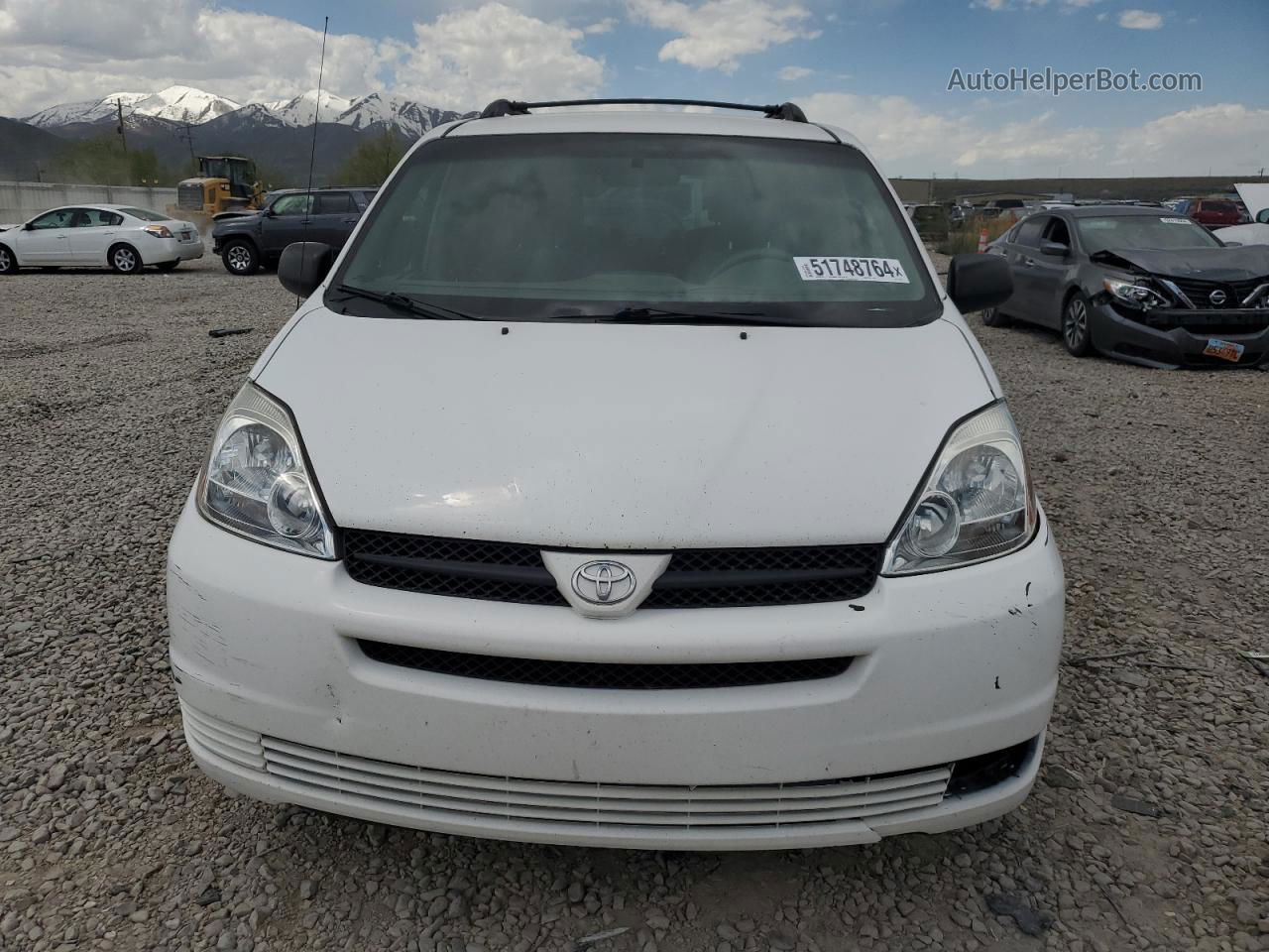 2005 Toyota Sienna Ce White vin: 5TDZA23C55S340142