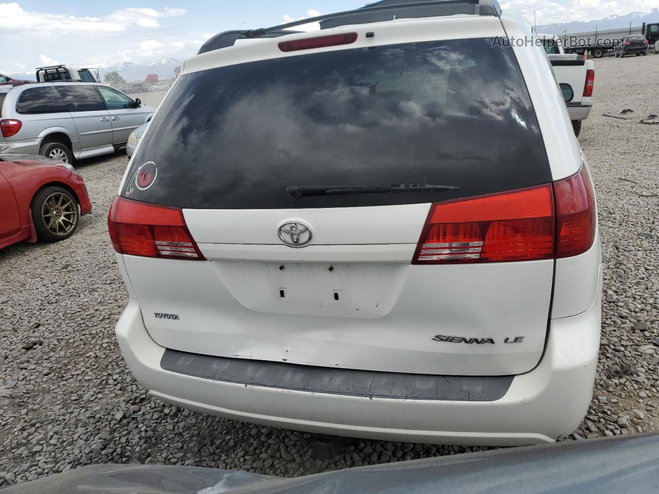 2005 Toyota Sienna Ce White vin: 5TDZA23C55S340142