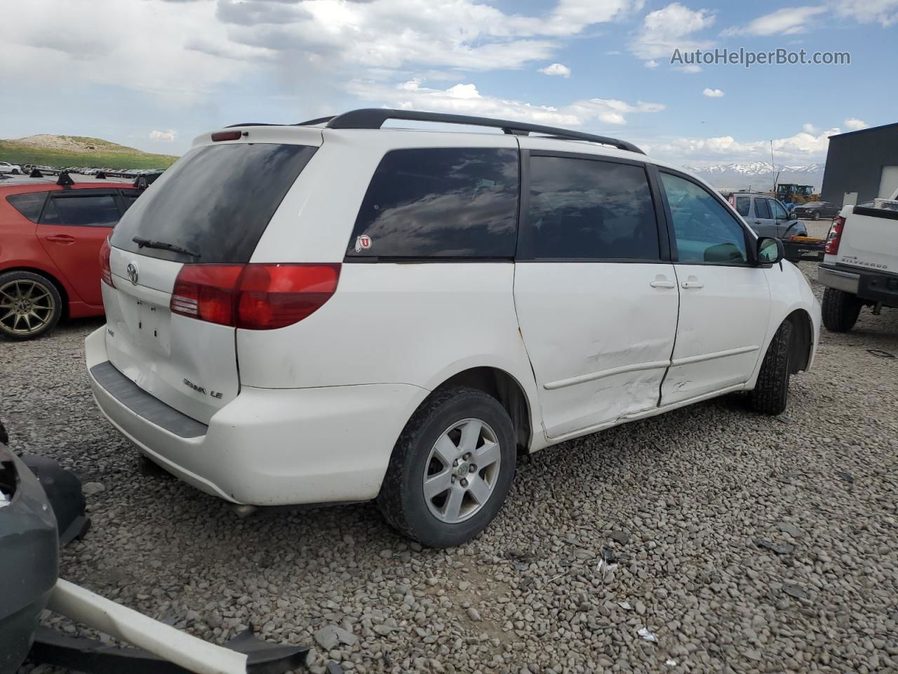 2005 Toyota Sienna Ce White vin: 5TDZA23C55S340142