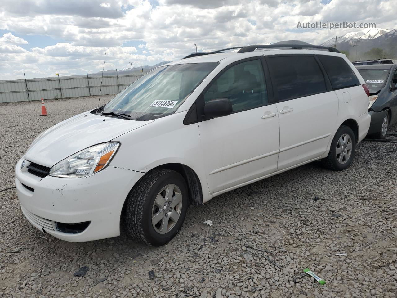 2005 Toyota Sienna Ce White vin: 5TDZA23C55S340142