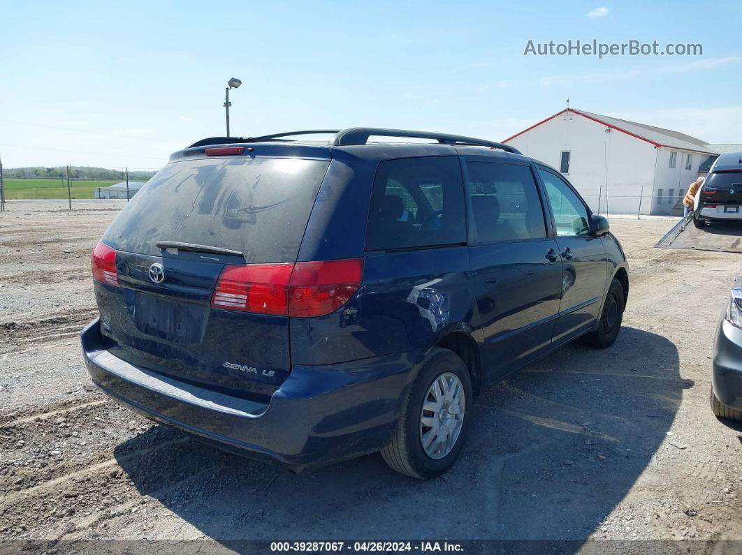 2005 Toyota Sienna Le Dark Blue vin: 5TDZA23C65S233732