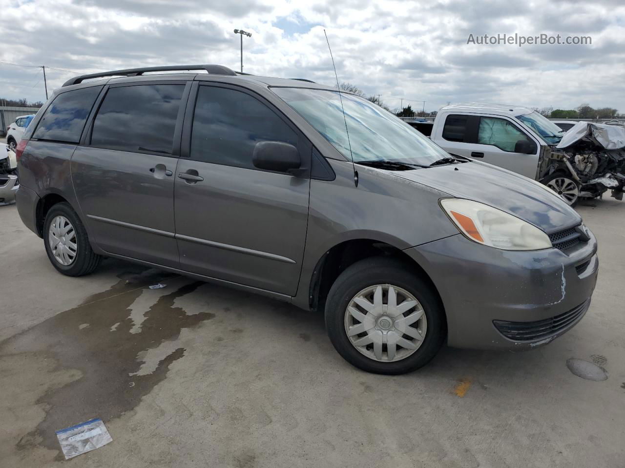 2005 Toyota Sienna Ce Gray vin: 5TDZA23C65S289637