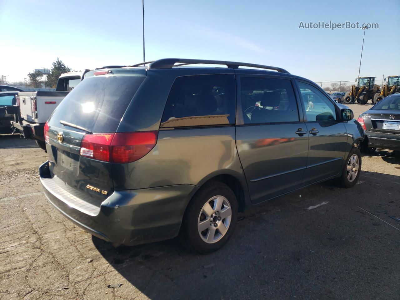 2004 Toyota Sienna Ce Green vin: 5TDZA23C74S125831