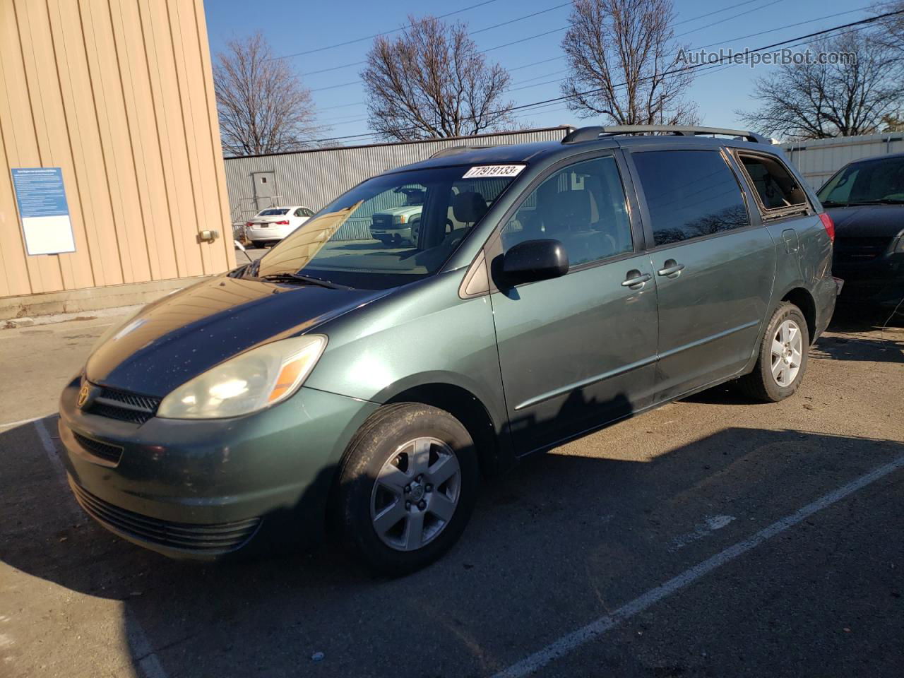 2004 Toyota Sienna Ce Green vin: 5TDZA23C74S125831