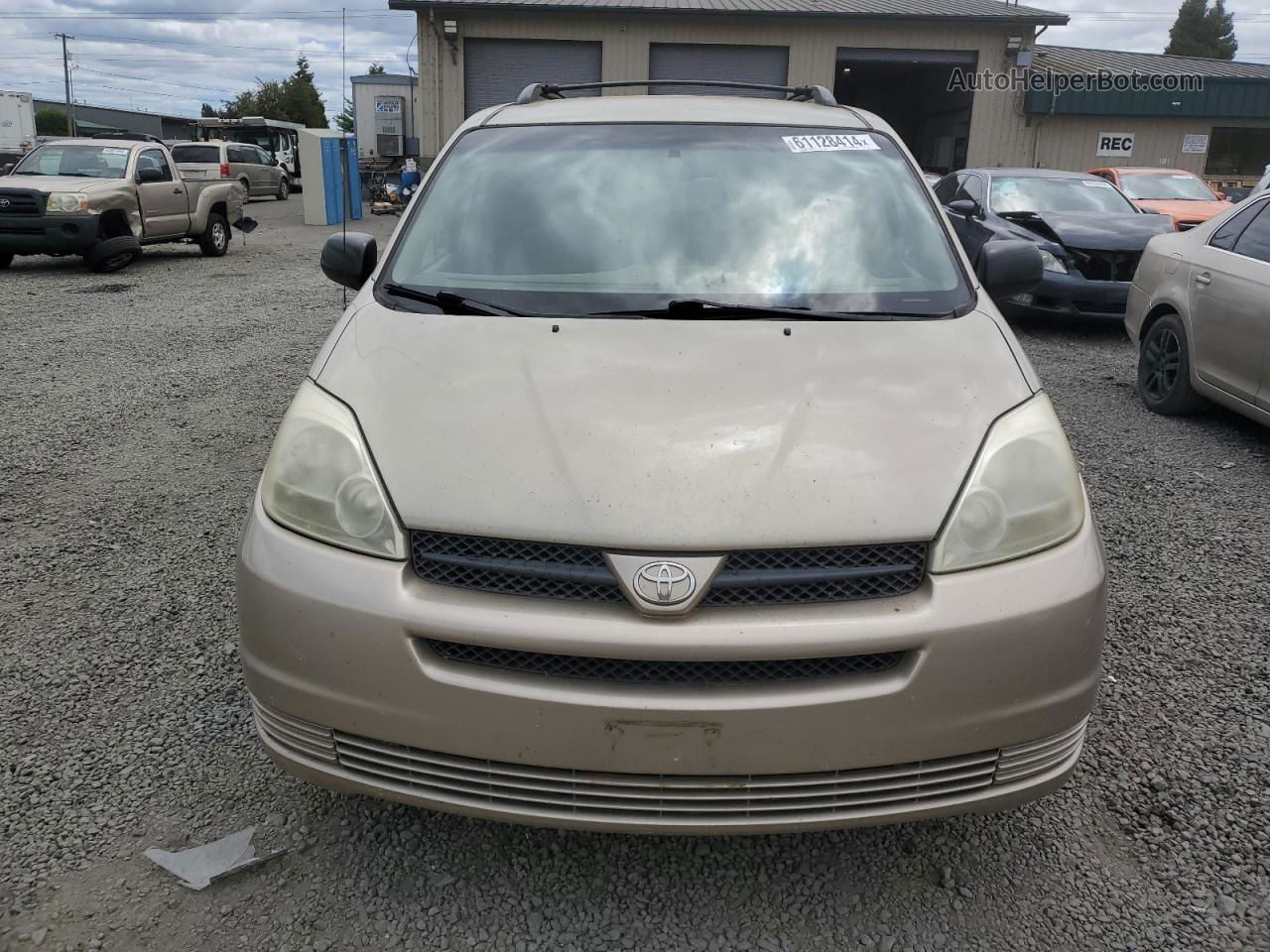 2004 Toyota Sienna Ce Желто-коричневый vin: 5TDZA23C74S149966