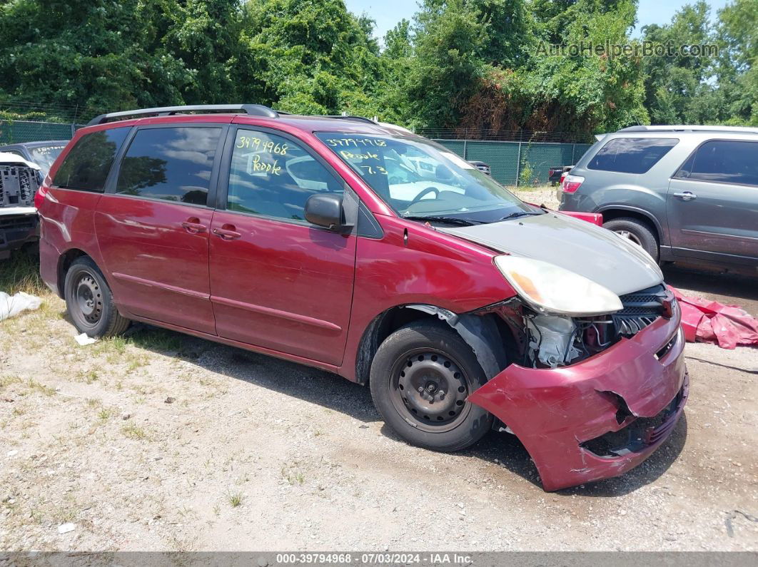 2005 Toyota Sienna Le Burgundy vin: 5TDZA23C75S268313