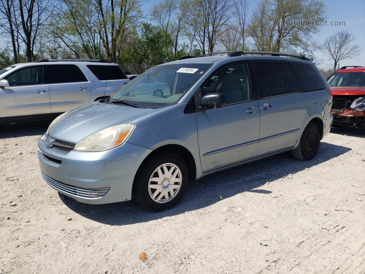 2005 Toyota Sienna Ce Blue vin: 5TDZA23C75S274208