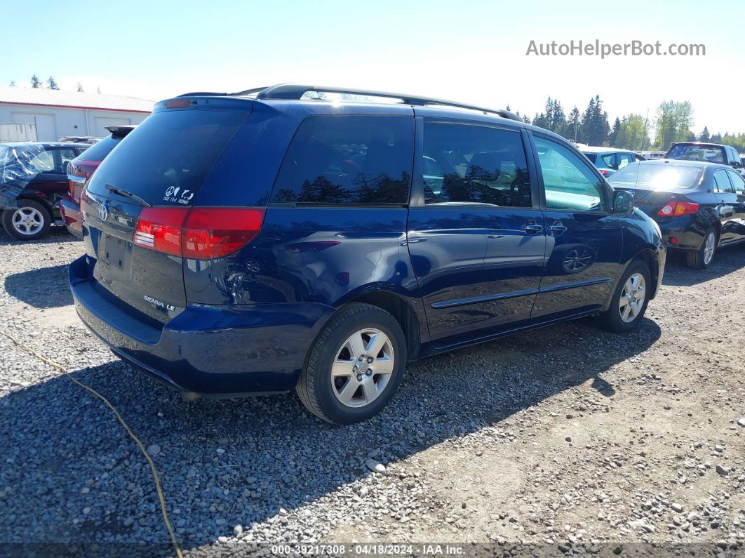 2005 Toyota Sienna Le Dark Blue vin: 5TDZA23C75S318336