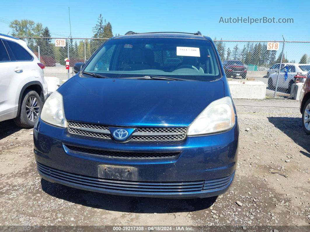 2005 Toyota Sienna Le Dark Blue vin: 5TDZA23C75S318336