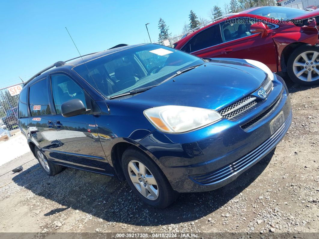 2005 Toyota Sienna Le Dark Blue vin: 5TDZA23C75S318336