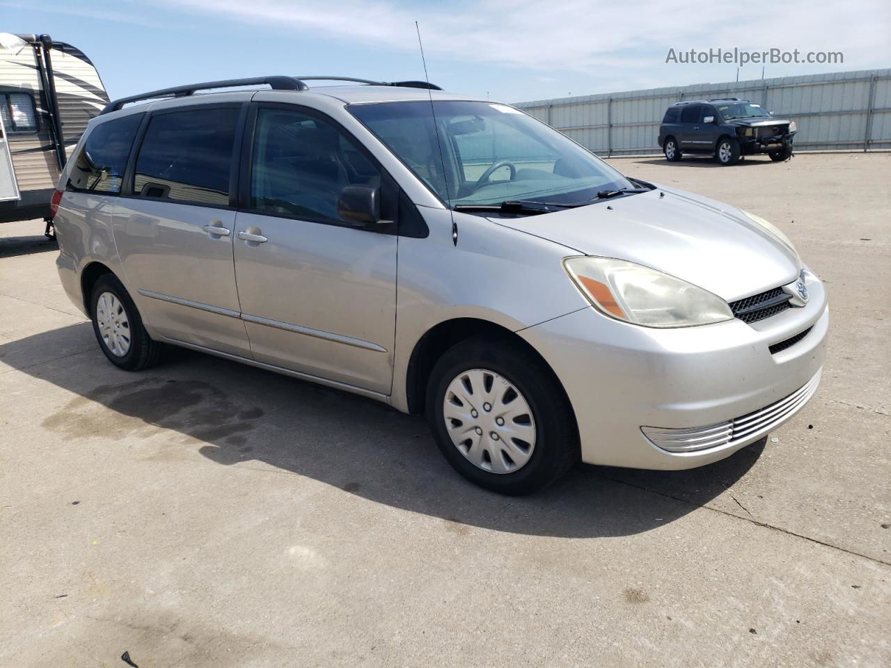 2005 Toyota Sienna Ce Silver vin: 5TDZA23C75S350364