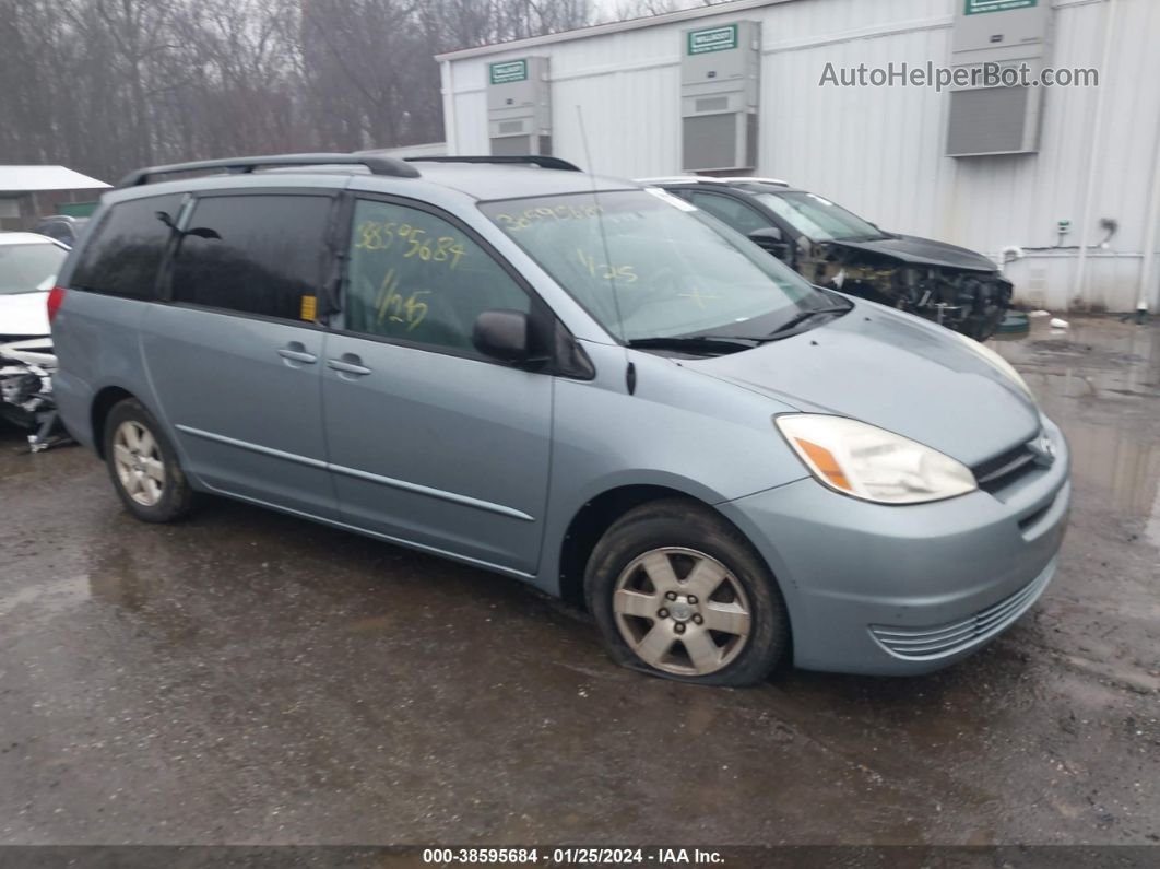 2004 Toyota Sienna Le Light Blue vin: 5TDZA23C84S055840