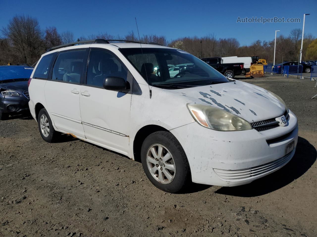 2004 Toyota Sienna Ce White vin: 5TDZA23C84S093035