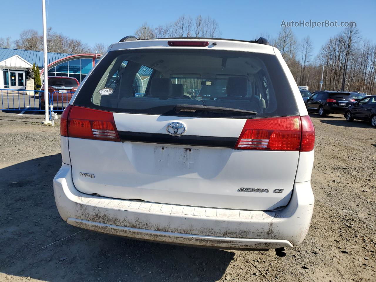 2004 Toyota Sienna Ce White vin: 5TDZA23C84S093035