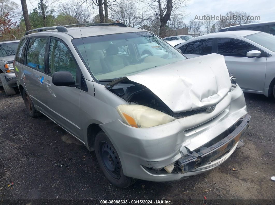 2005 Toyota Sienna Ce Silver vin: 5TDZA23C85S250824