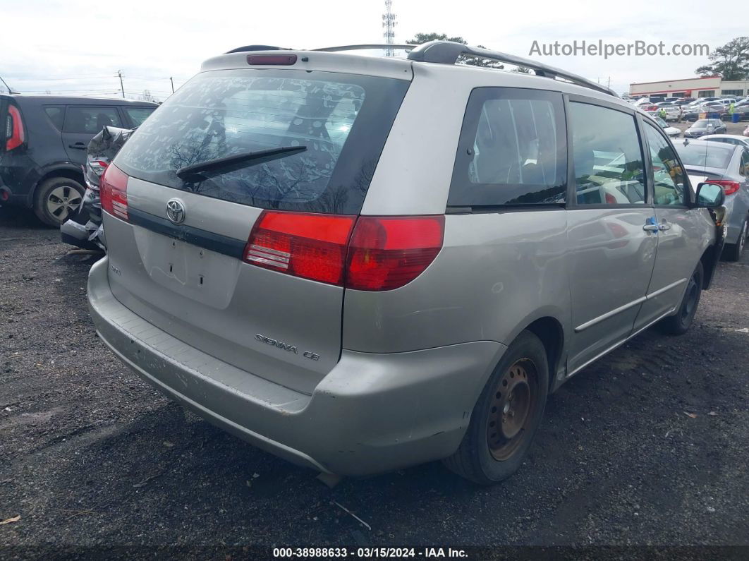 2005 Toyota Sienna Ce Silver vin: 5TDZA23C85S250824