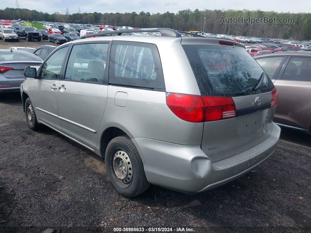 2005 Toyota Sienna Ce Silver vin: 5TDZA23C85S250824