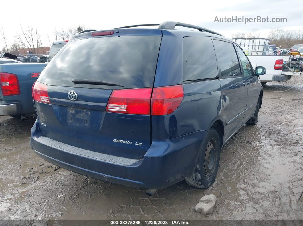 2005 Toyota Sienna Le Blue vin: 5TDZA23C85S254436