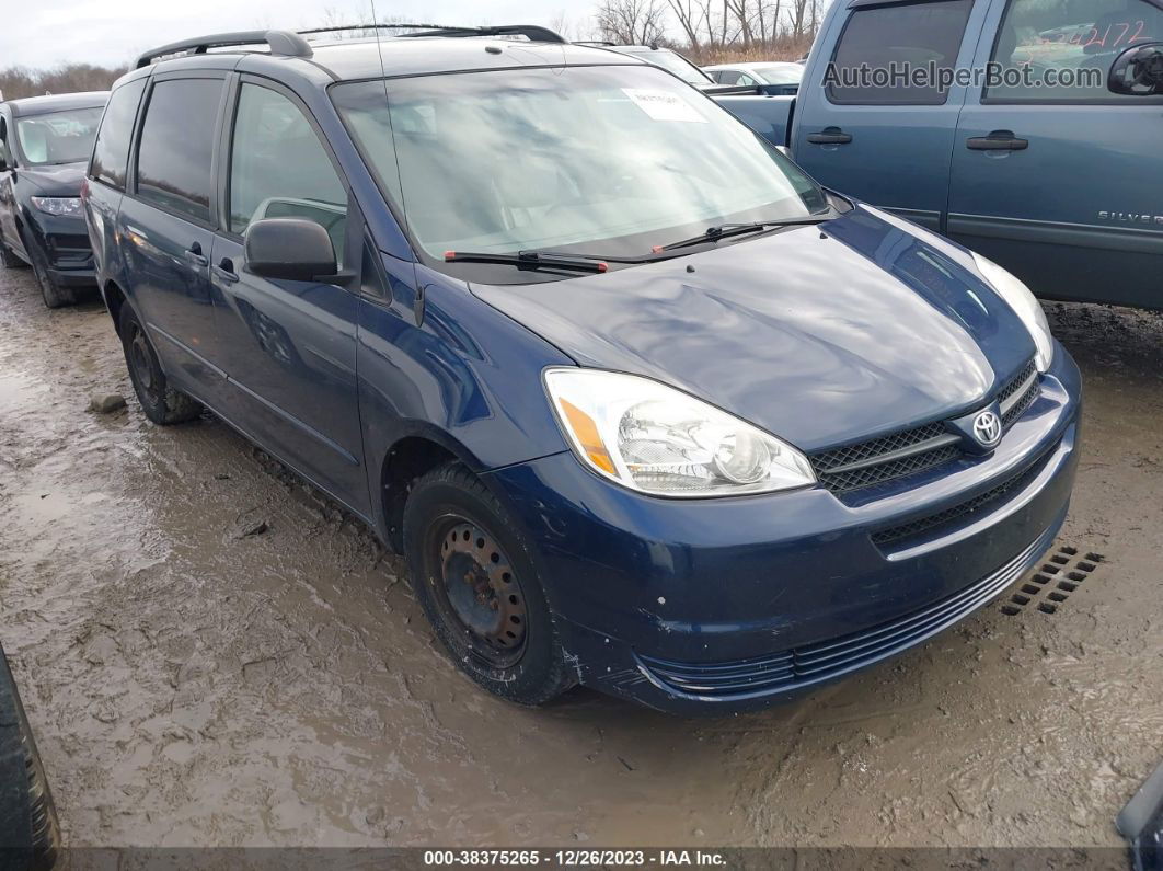 2005 Toyota Sienna Le Blue vin: 5TDZA23C85S254436