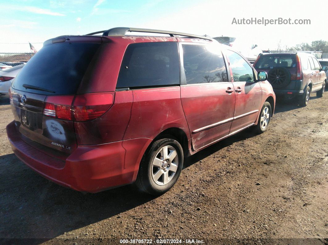 2005 Toyota Sienna Le Red vin: 5TDZA23C85S275092