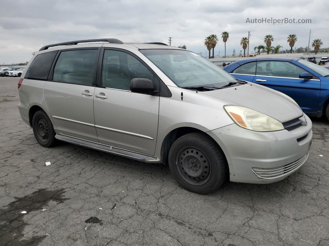 2005 Toyota Sienna Ce Silver vin: 5TDZA23C85S295150