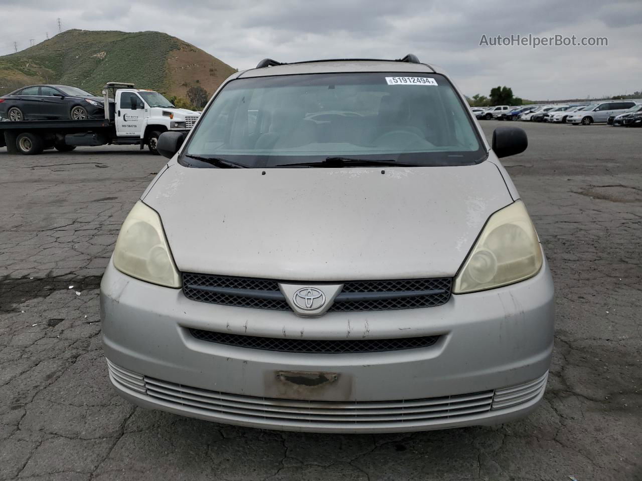 2005 Toyota Sienna Ce Silver vin: 5TDZA23C85S295150