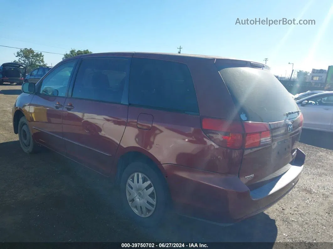 2005 Toyota Sienna Le Burgundy vin: 5TDZA23C85S371501