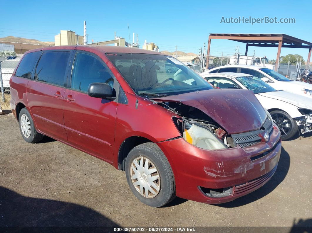 2005 Toyota Sienna Le Burgundy vin: 5TDZA23C85S371501