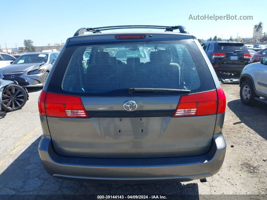 2004 Toyota Sienna Ce Gray vin: 5TDZA23C94S065521