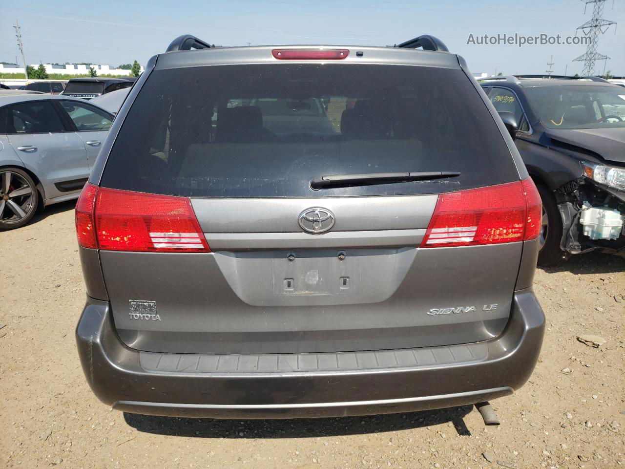 2004 Toyota Sienna Ce Gray vin: 5TDZA23C94S107315