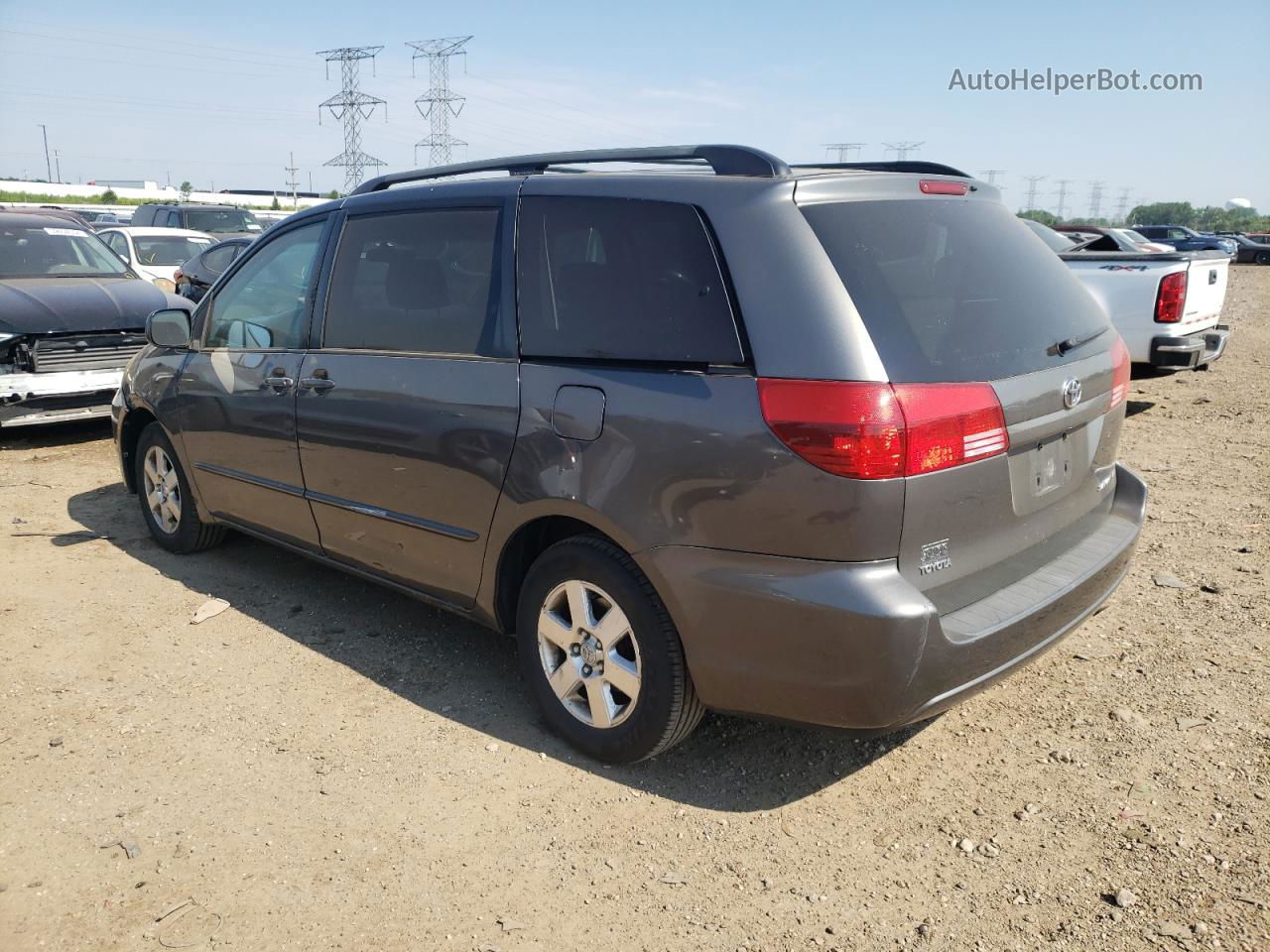 2004 Toyota Sienna Ce Gray vin: 5TDZA23C94S107315