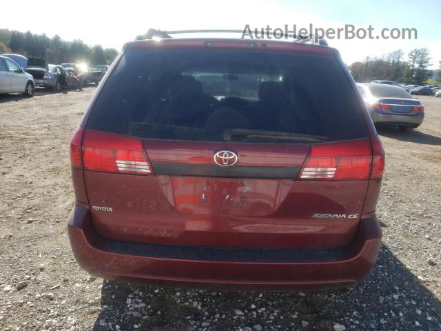 2005 Toyota Sienna Ce Burgundy vin: 5TDZA23C95S282357