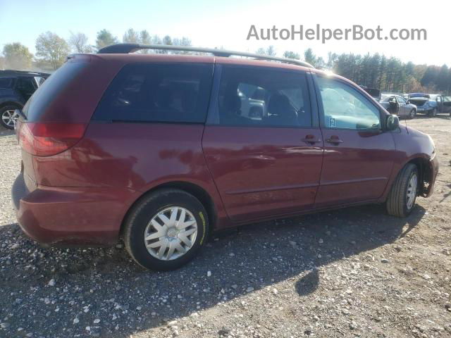 2005 Toyota Sienna Ce Burgundy vin: 5TDZA23C95S282357