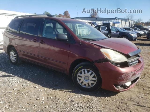 2005 Toyota Sienna Ce Burgundy vin: 5TDZA23C95S282357