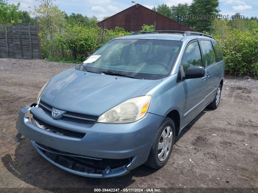 2005 Toyota Sienna Ce Light Blue vin: 5TDZA23C95S355646