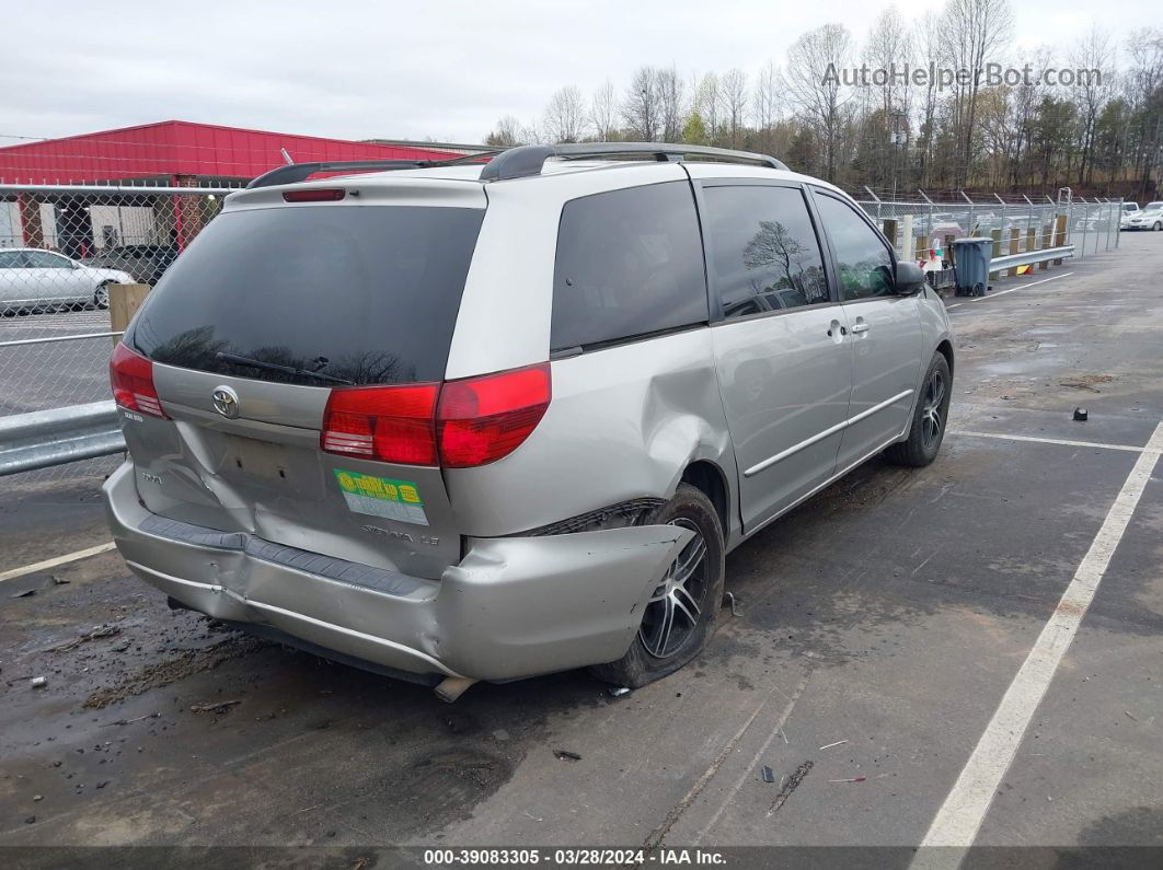 2005 Toyota Sienna Le Silver vin: 5TDZA23C95S367487