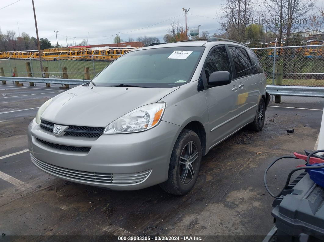 2005 Toyota Sienna Le Silver vin: 5TDZA23C95S367487