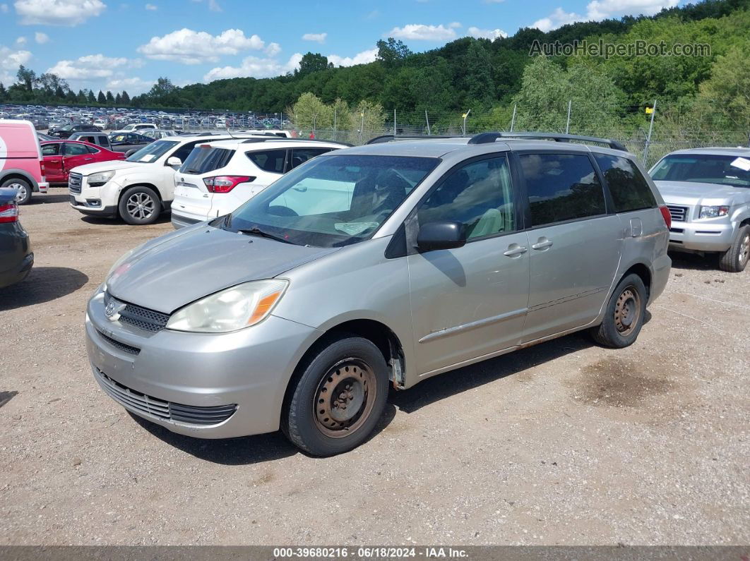 2005 Toyota Sienna Le Серебряный vin: 5TDZA23C95S382393